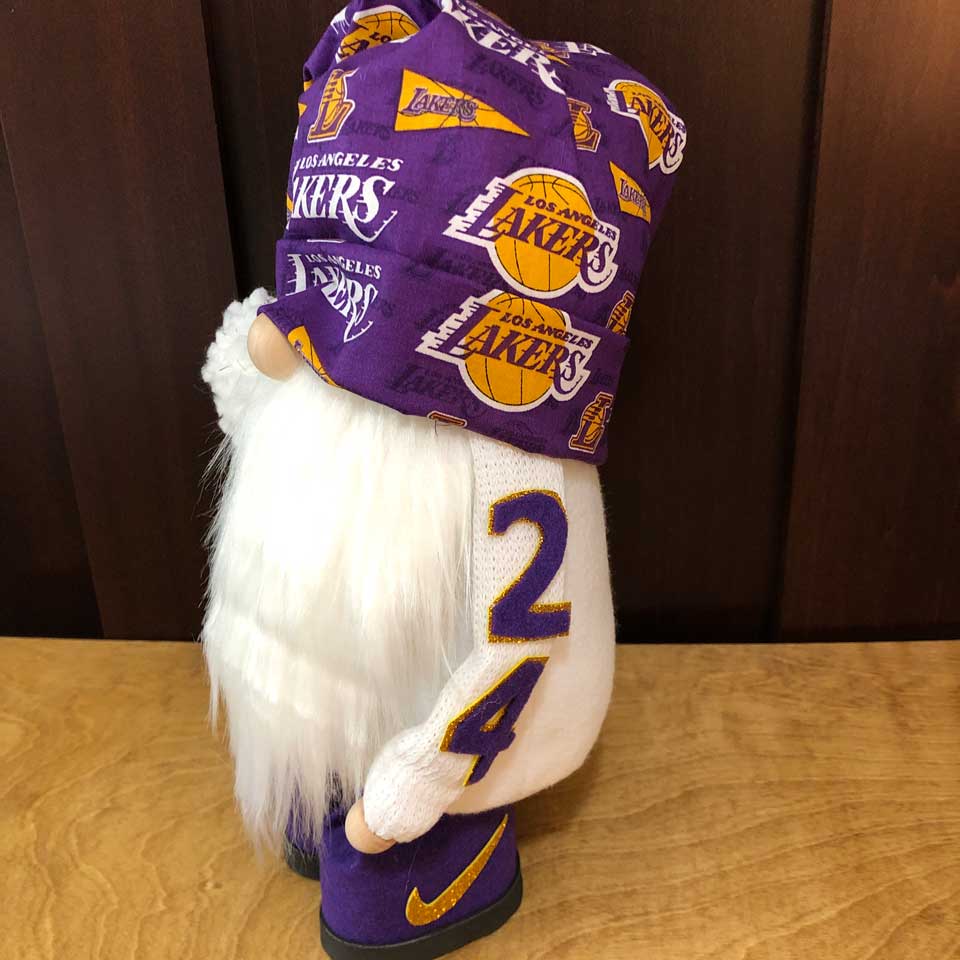 hand crafted NBA LA Lakers #24 Kobe gnome