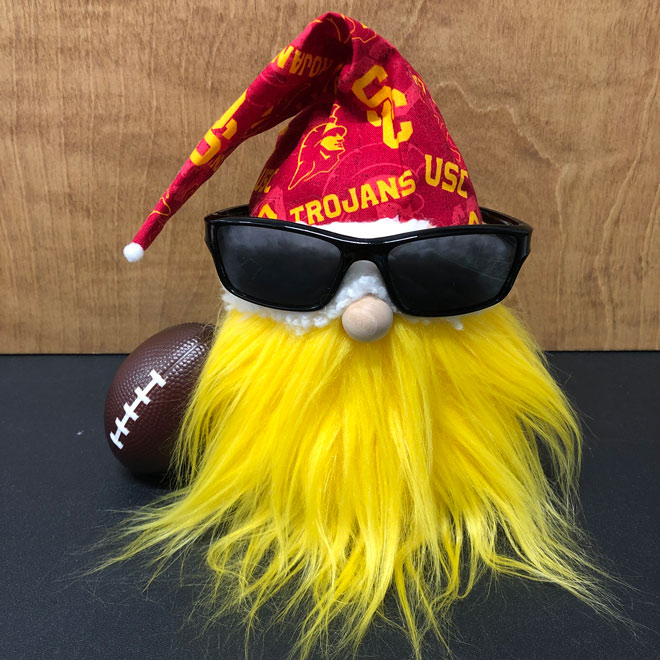 hand crafted NCAA USC gnome trojans